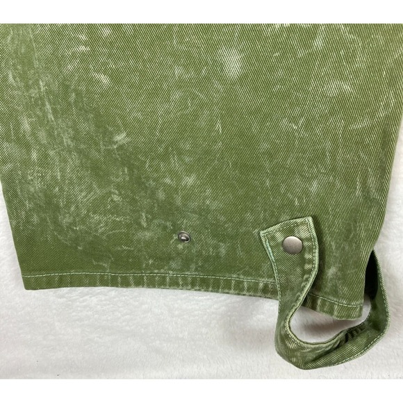 Fashion Nova Women's Junior Size 11 Green Cargo Jeans Hip Hop Skater Wide Leg - Picture 11 of 16